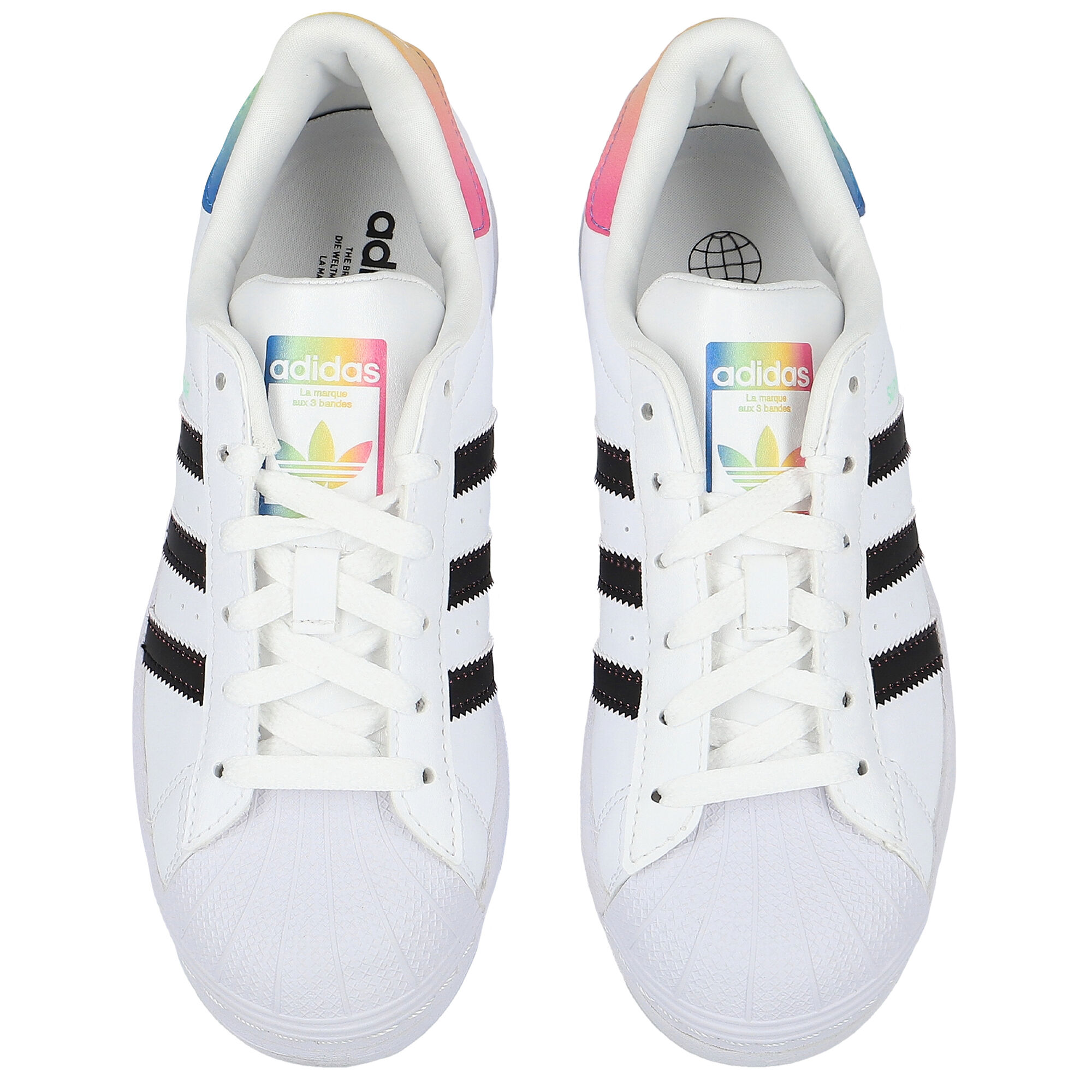 Adidas Kids Girls White Superstar J Trainers Junior Couture UK