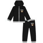 Black Teddy Bear Logo Tracksuit, 2, hi-res