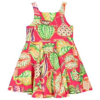 Girls Pink Pottery Dress