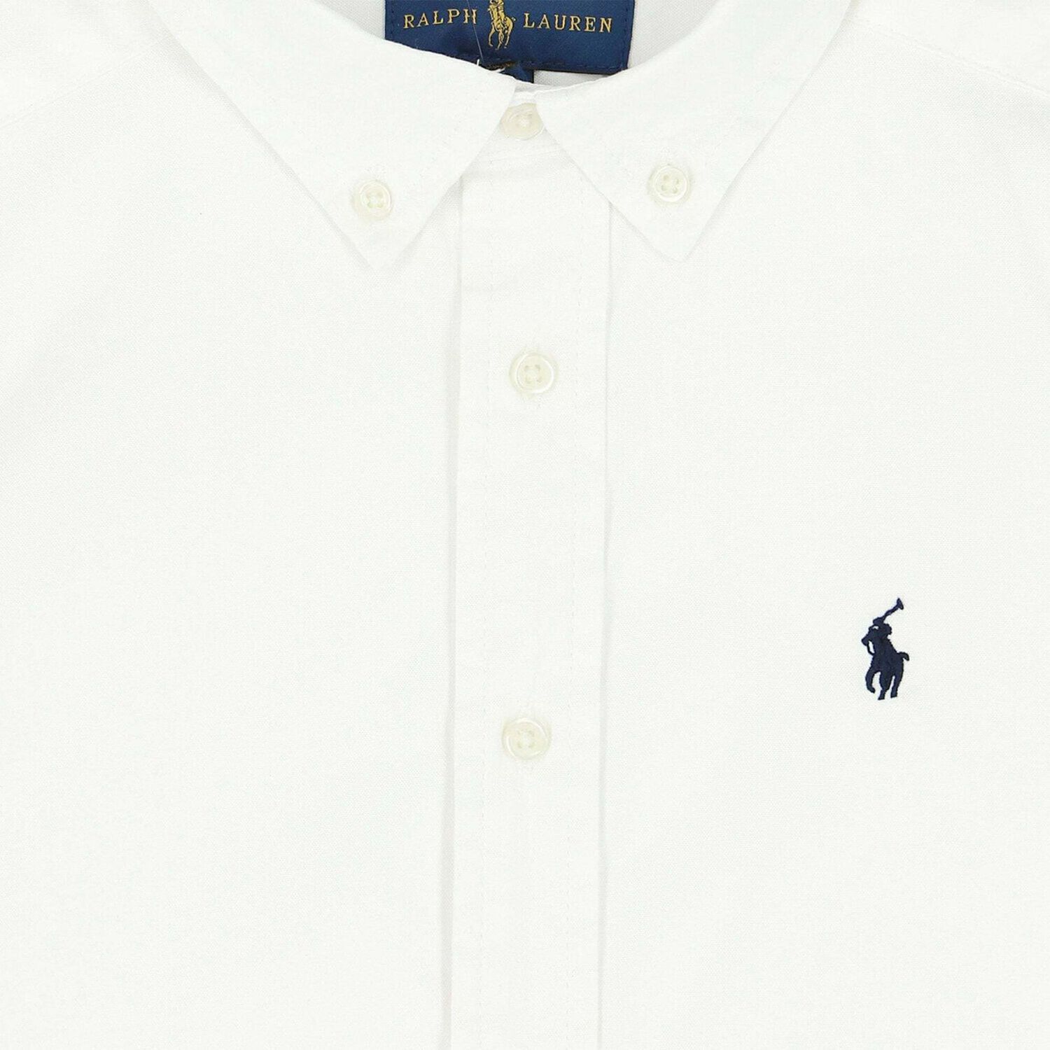 Boys White Slim Fit Logo Shirt, 1, hi-res image number null