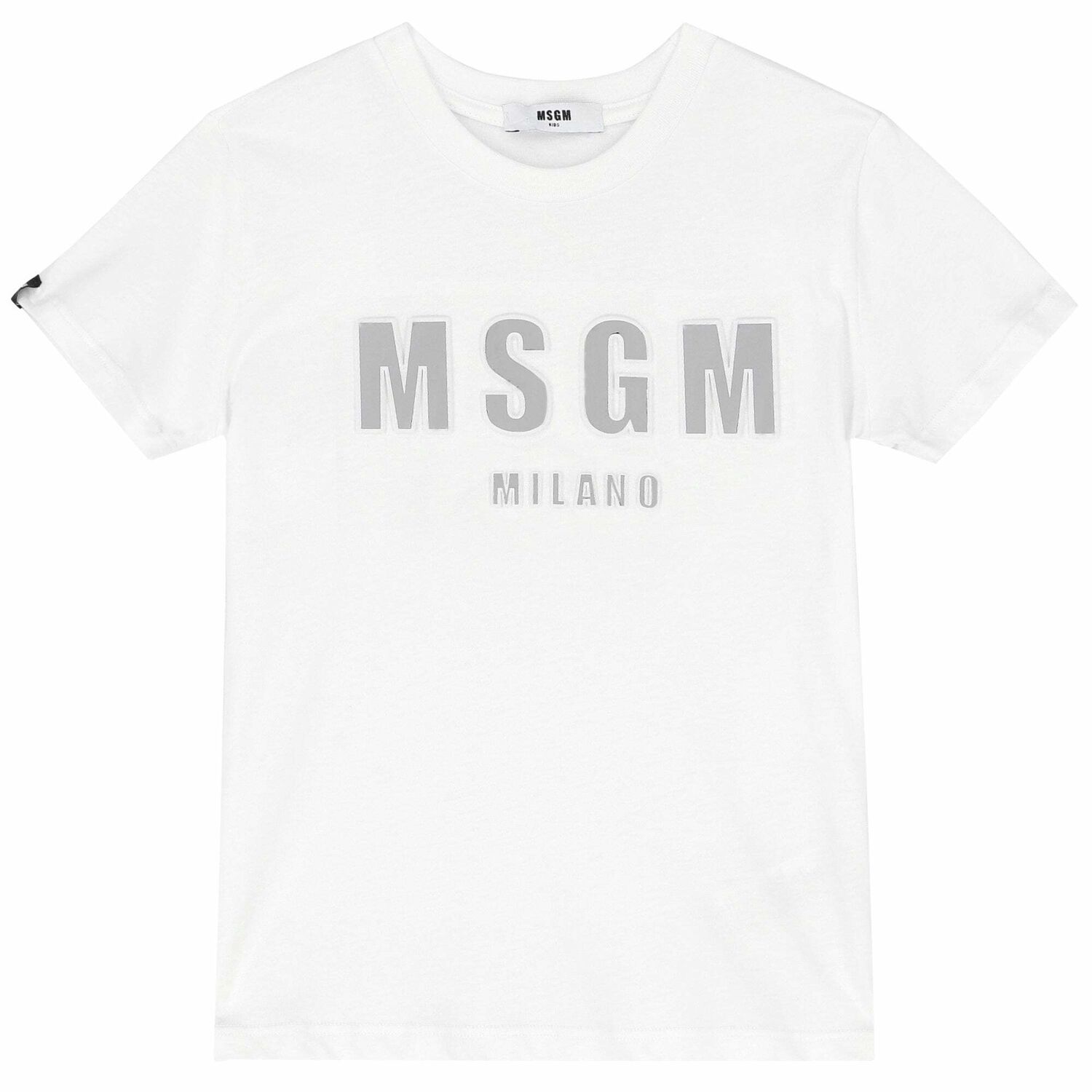 White Logo Cotton T-Shirt, 2, hi-res