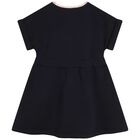Younger Girls Navy Logo Dress, 2, hi-res