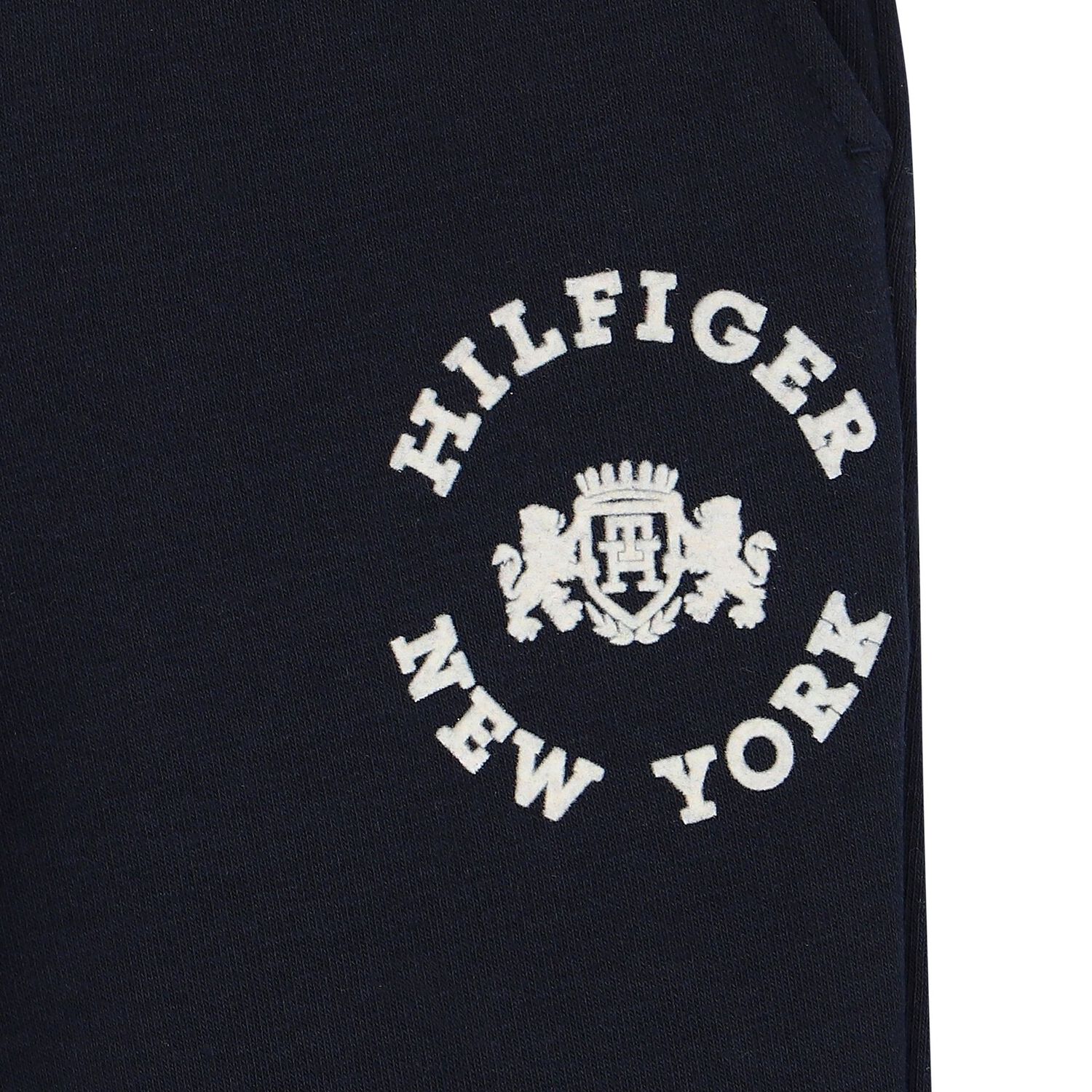 Boys Navy Blue Logo Joggers, 1, hi-res