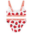 Girls Ivory Strawberry Bikini, 1, hi-res