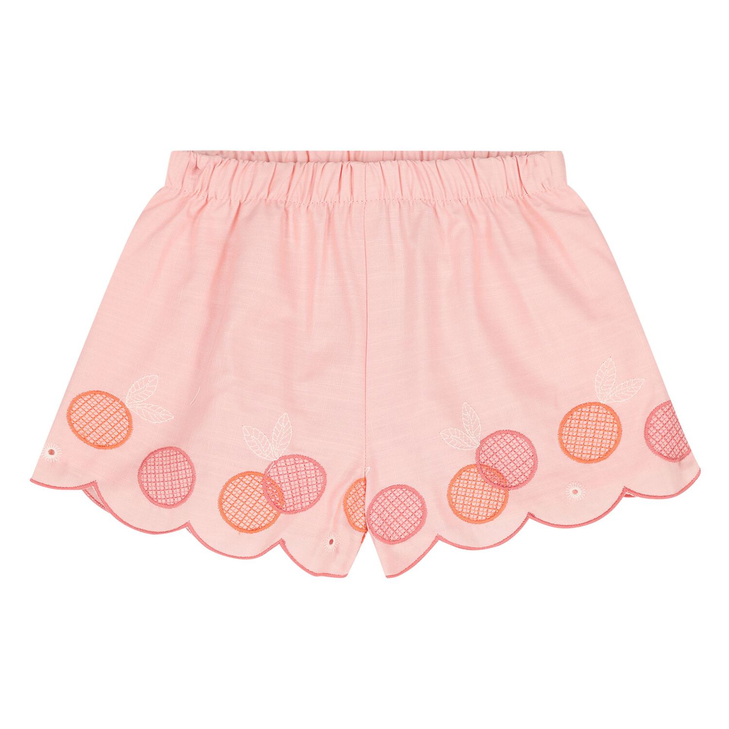Younger Girls Coral Shorts Set, 1, hi-res