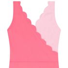 Girls Pink Scalloped Swimsuit, 1, hi-res