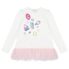 Girls Pink & Ivory Jewel Leggings Set, 1, hi-res