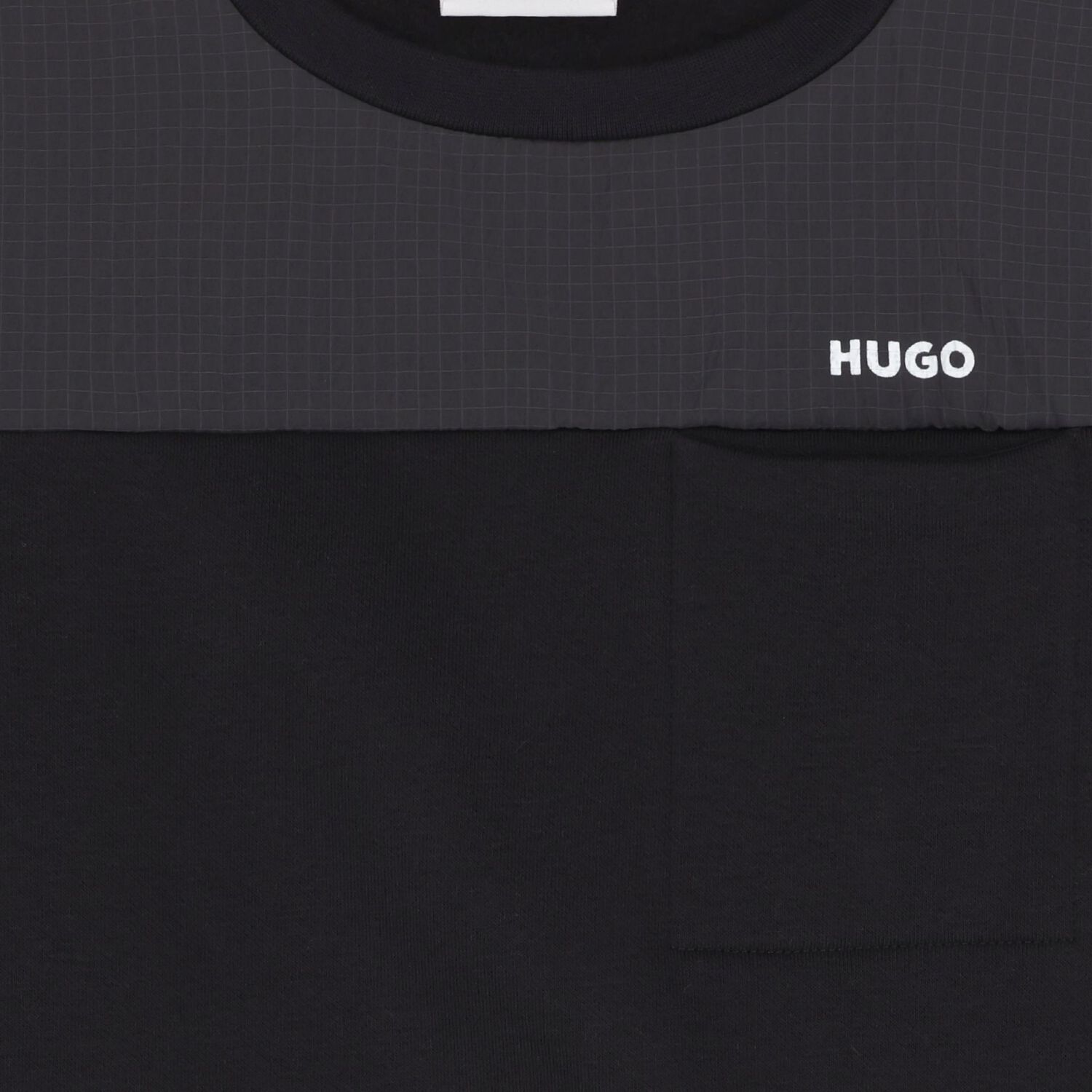 Boys Black Logo Sweatshirt, 1, hi-res