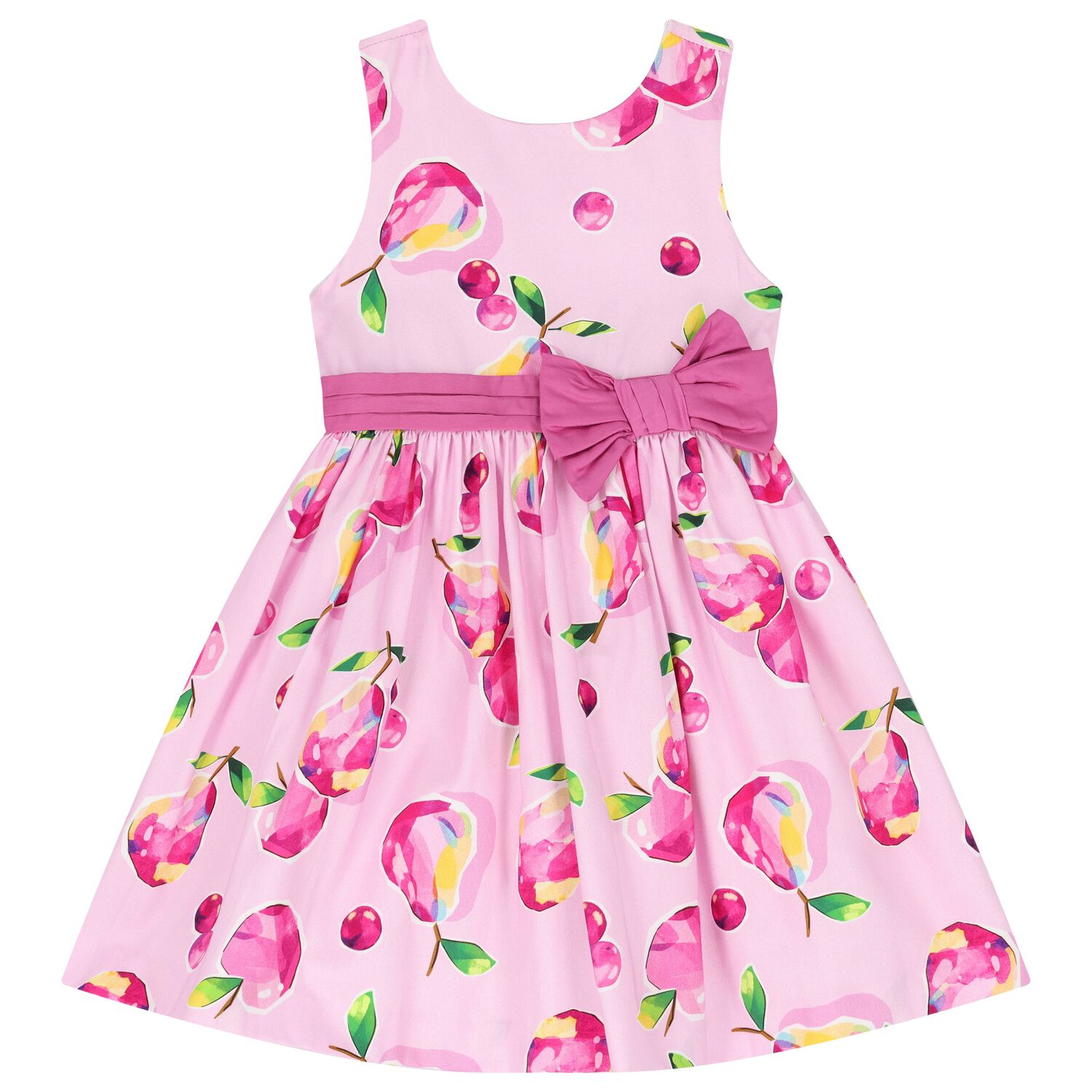 Girls Pink Fruits Dress, 1, hi-res image number null