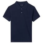 Boys Navy Blue Polo Shirt, 2, hi-res