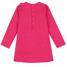Girls Pink Logo Dress, 1, hi-res