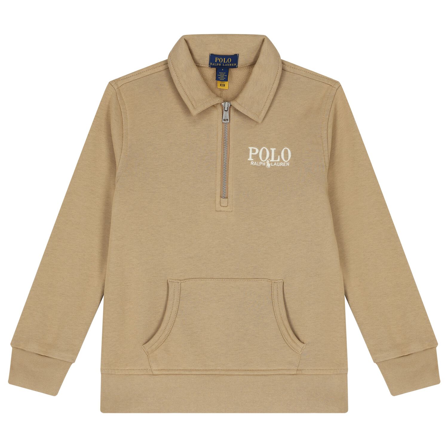 Boys Beige Logo Sweatshirt, 1, hi-res image number null