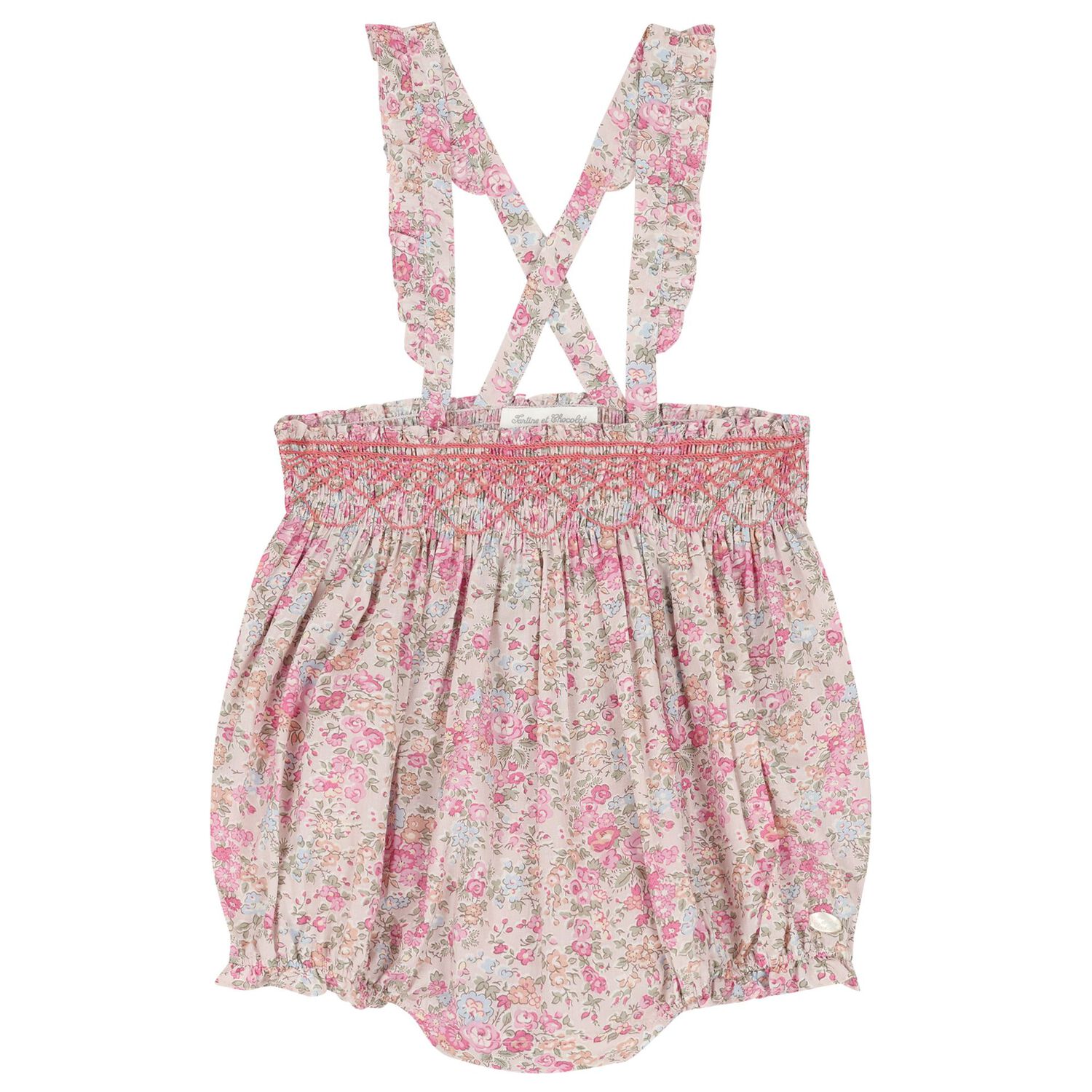 Baby Girls White & Pink Shorts Set, 1, hi-res