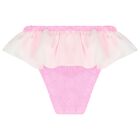 Girls Bubblegum Pink Crinkle Bikini, 1, hi-res