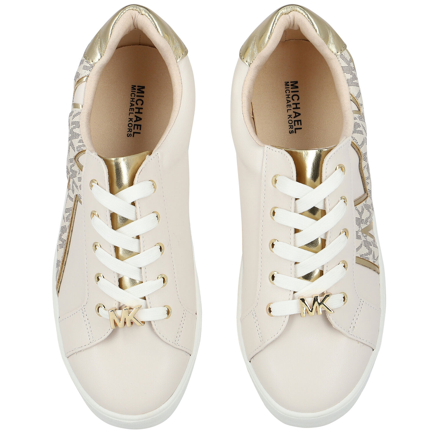Girls Ivory Logo Trainers, 1, hi-res