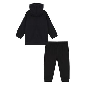 Younger Boys Black Logo Tracksuit