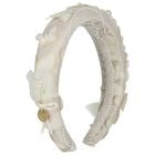 Girls Ivory Pearl Headband, 1, hi-res
