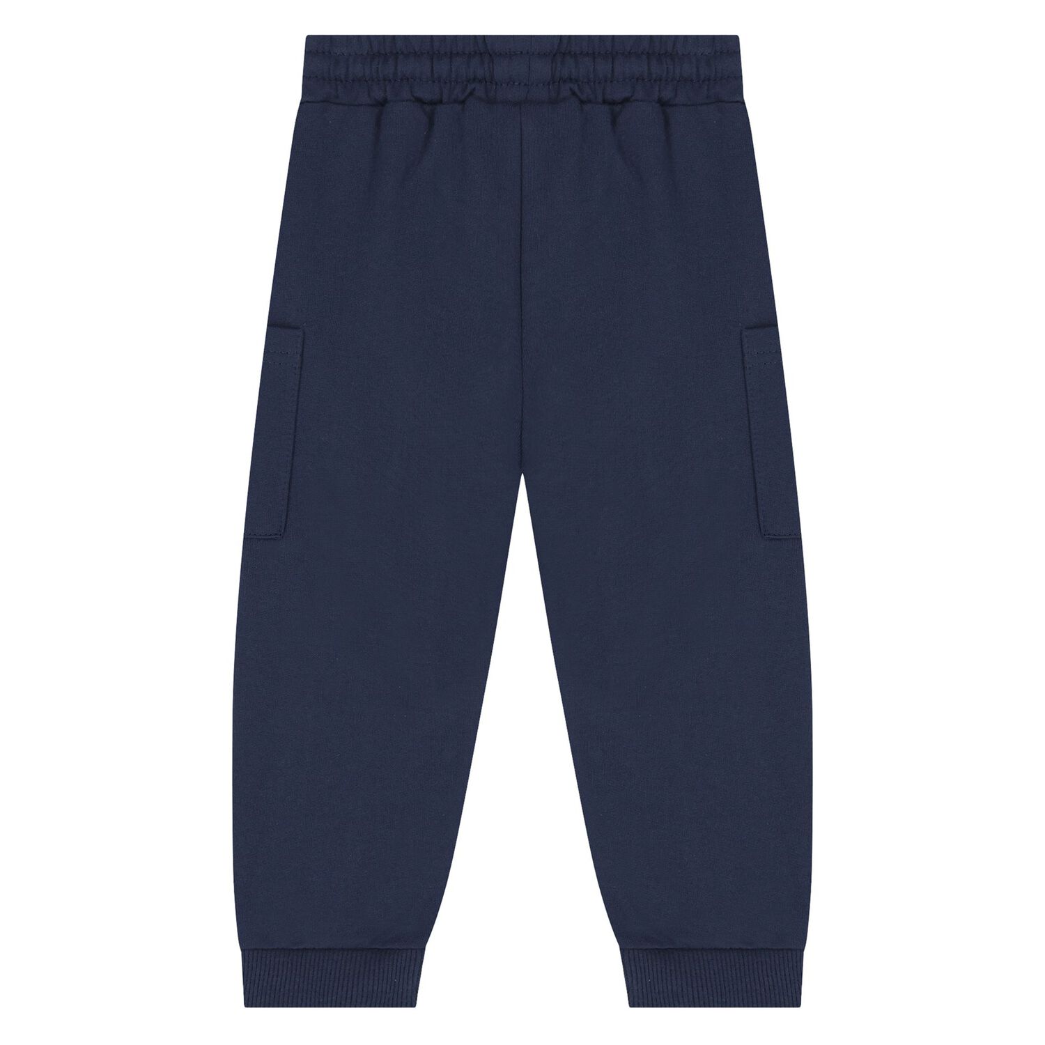 Baby Boys Ivory & Navy Blue Teddy Bear 3 Piece Tracksuit, 1, hi-res