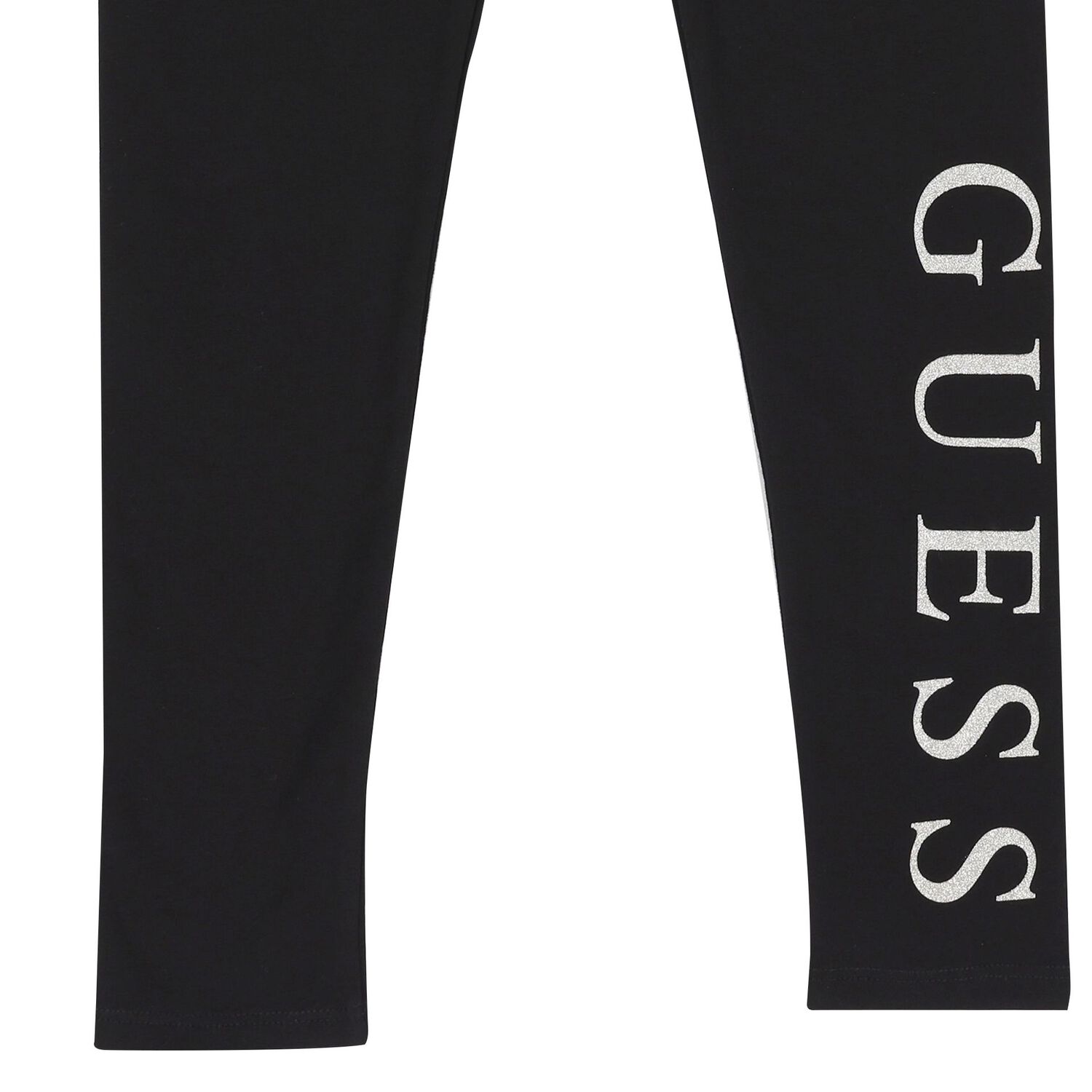 Girls Black Logo Leggings, 1, hi-res image number null
