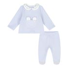 Baby Boys Blue Trousers Set, 1, hi-res