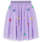 Girls Purple Tulle Skirt, 1, hi-res