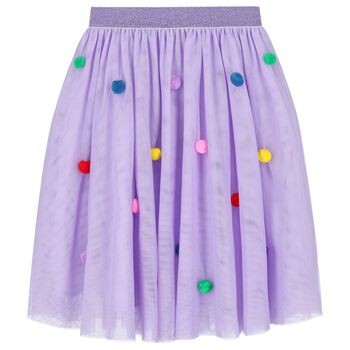 Girls Purple Tulle Skirt