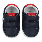 Baby Boys Navy Blue Logo Pre Walker Shoes, 1, hi-res