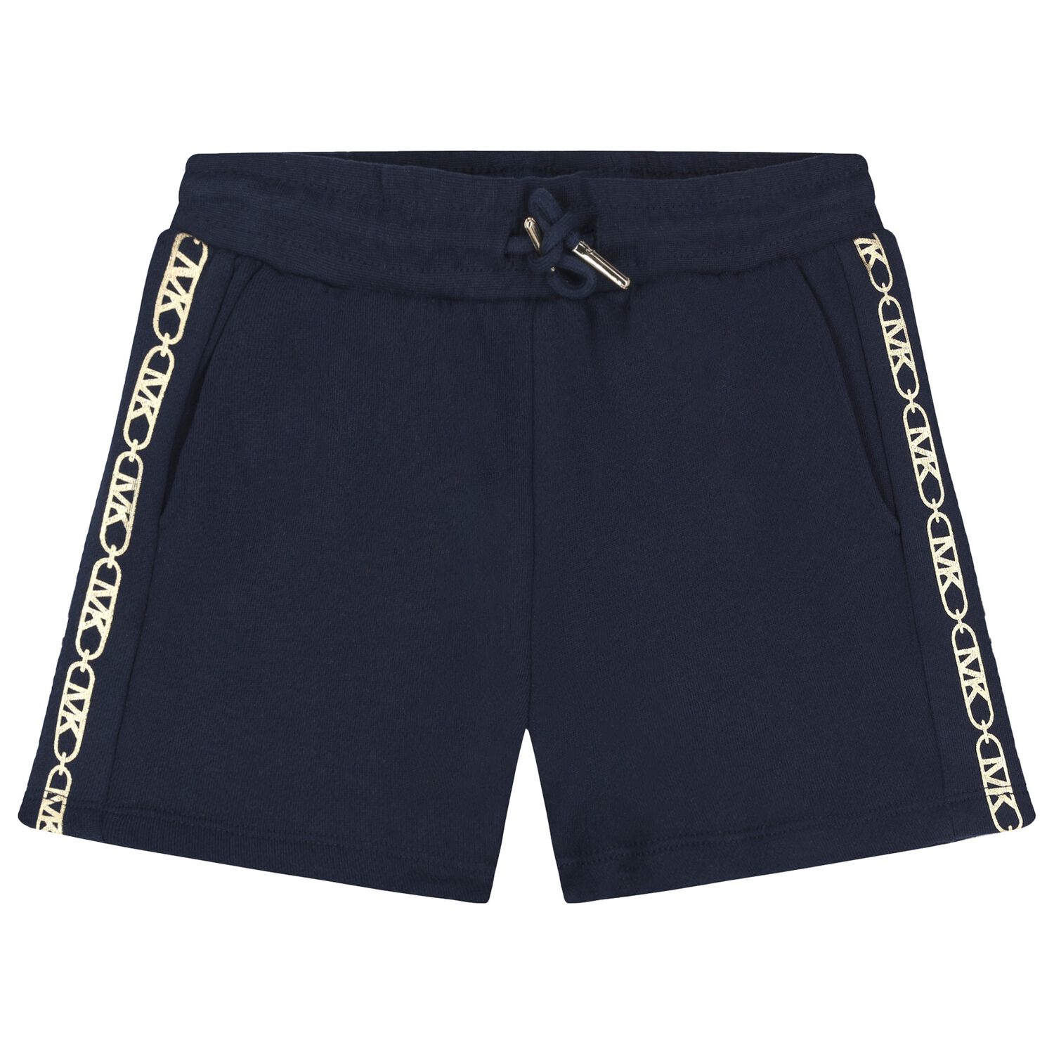 Girls Navy Blue Logo Shorts, 2, hi-res image number null