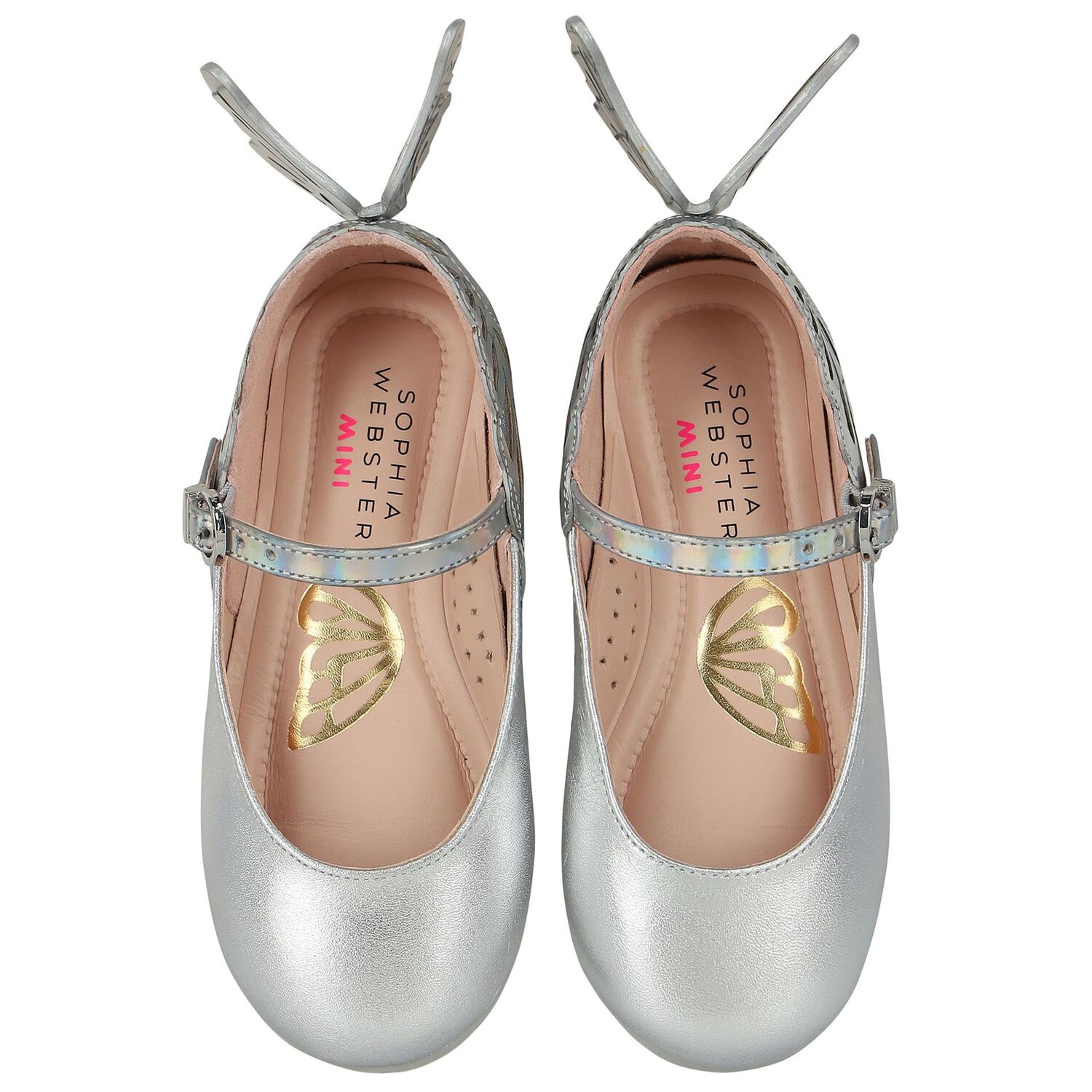 Girls Silver Leather Heavenly Shoes, 1, hi-res