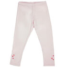 Girls Pale Pink Leggings, 1, hi-res