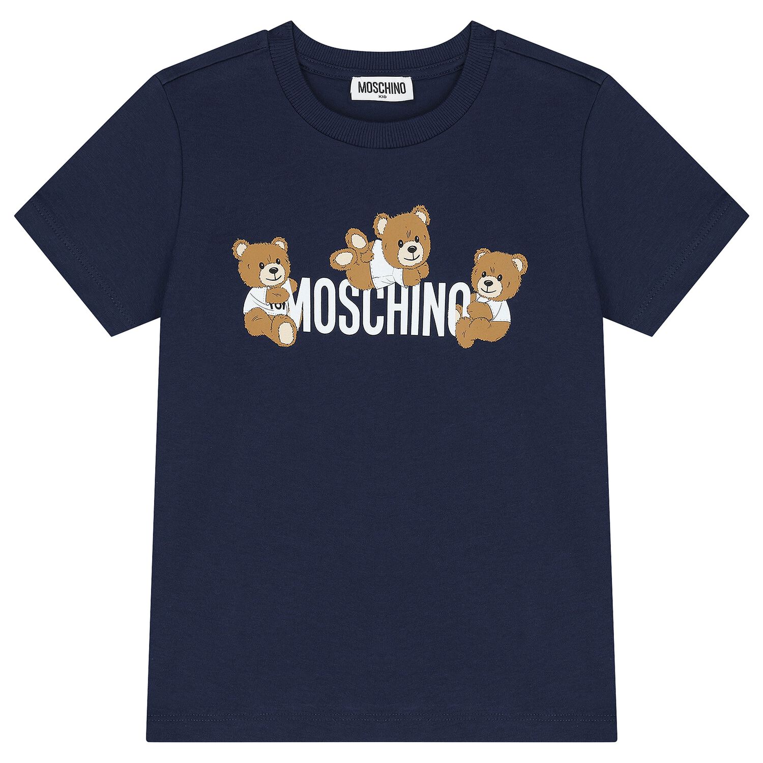 Navy Blue Teddy Bear Logo T-Shirt, 2, hi-res