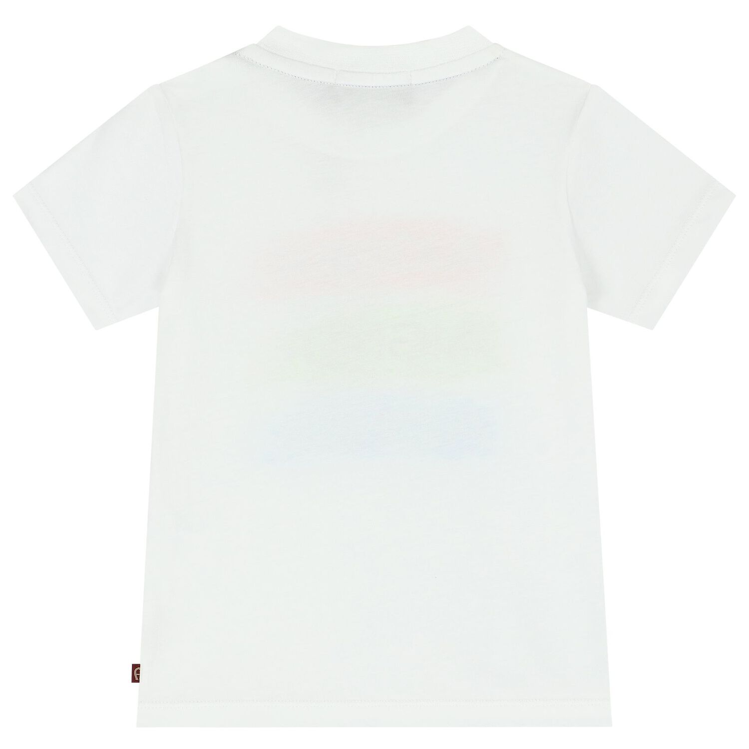 Younger Boys White Logo T-Shirt, 1, hi-res