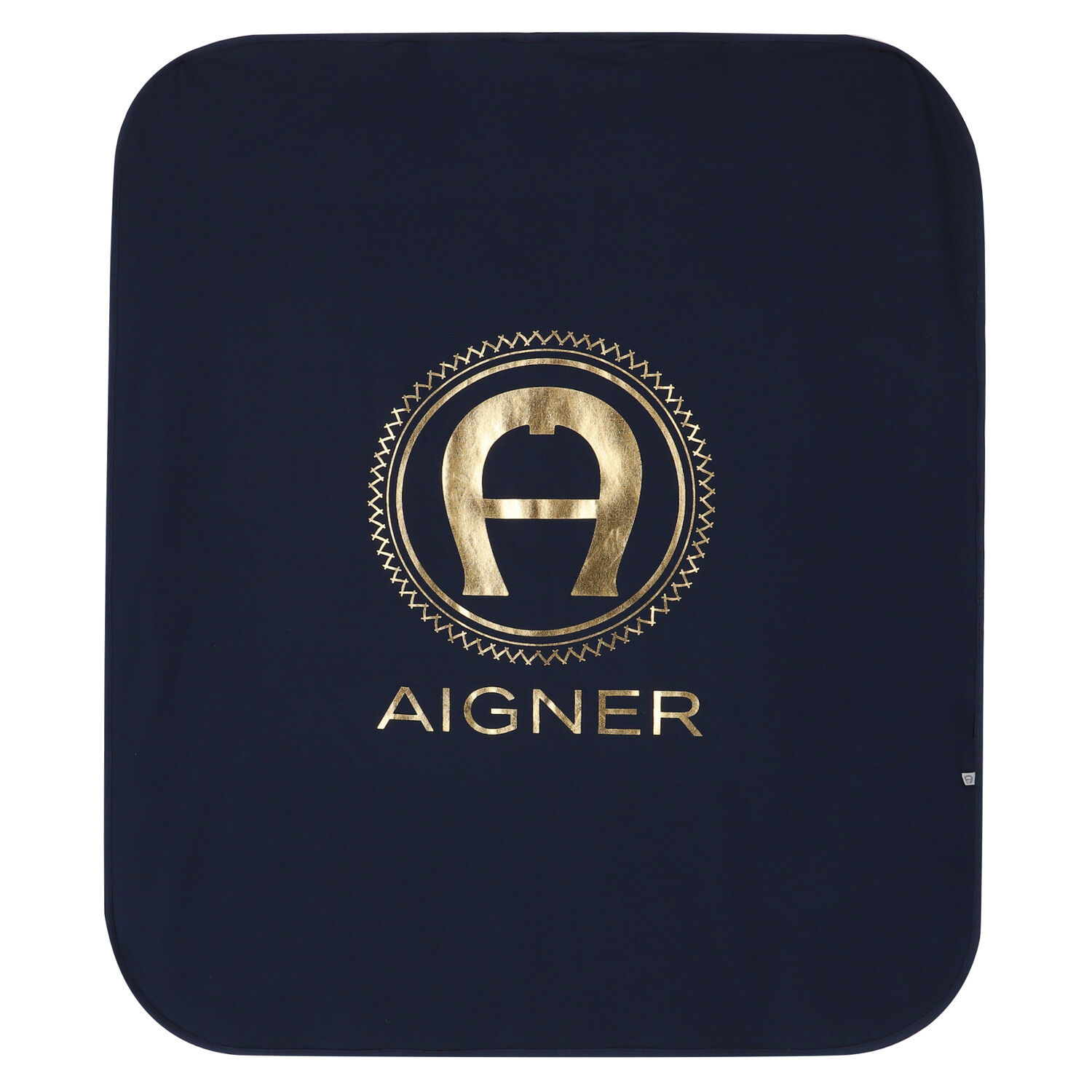Navy & Gold Logo Blanket, 2, hi-res