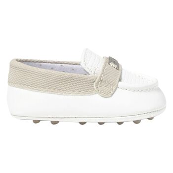 Baby Boys Ivory Pre-Walker Moccasins