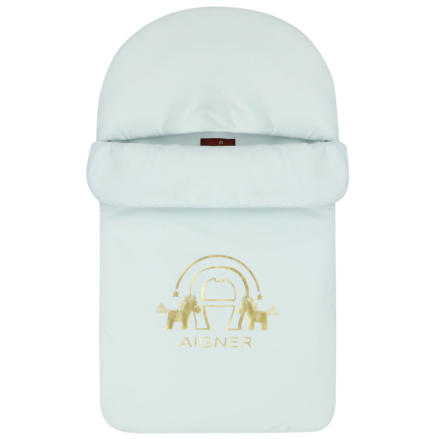 Blue & Gold Horse Logo Baby Nest, 3, hi-res