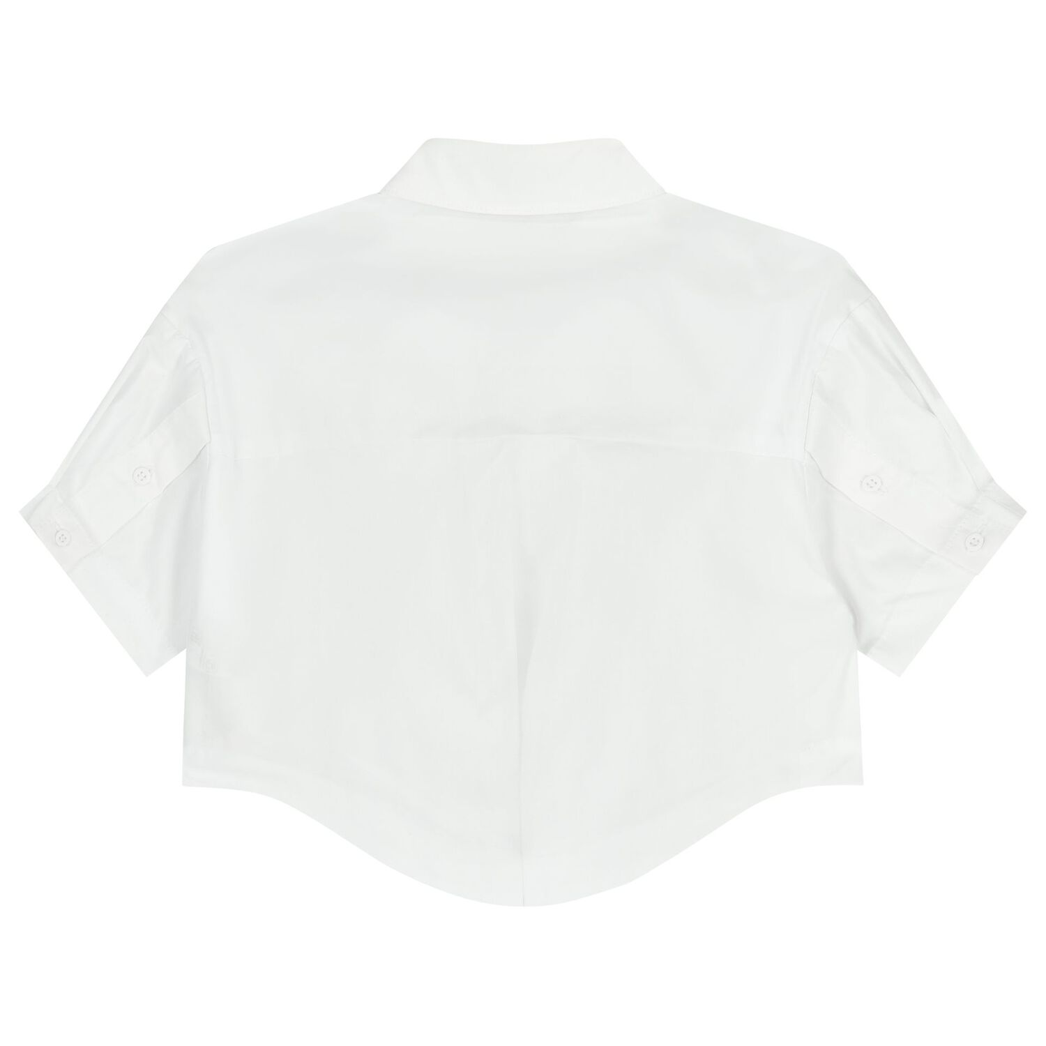 Girls Mini Me White Diamante Logo Shirt, 1, hi-res