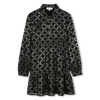 Girls Black Logo Dress