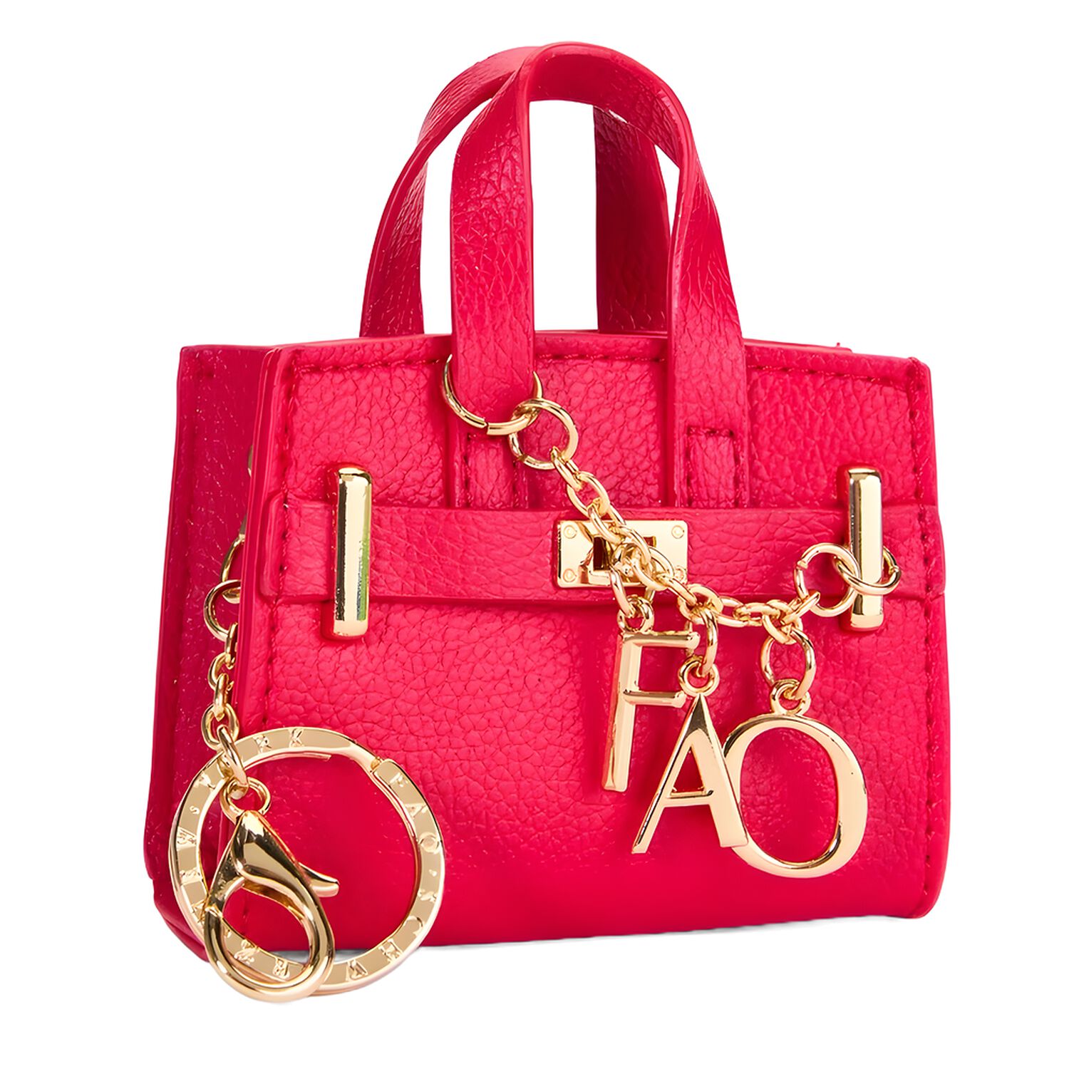 Girls Pink Mini Tote Bag Keychain ( 10CM ), 1, hi-res