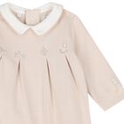 Beige & Ivory Flower Babygrows ( 2-Pack ), 2, hi-res