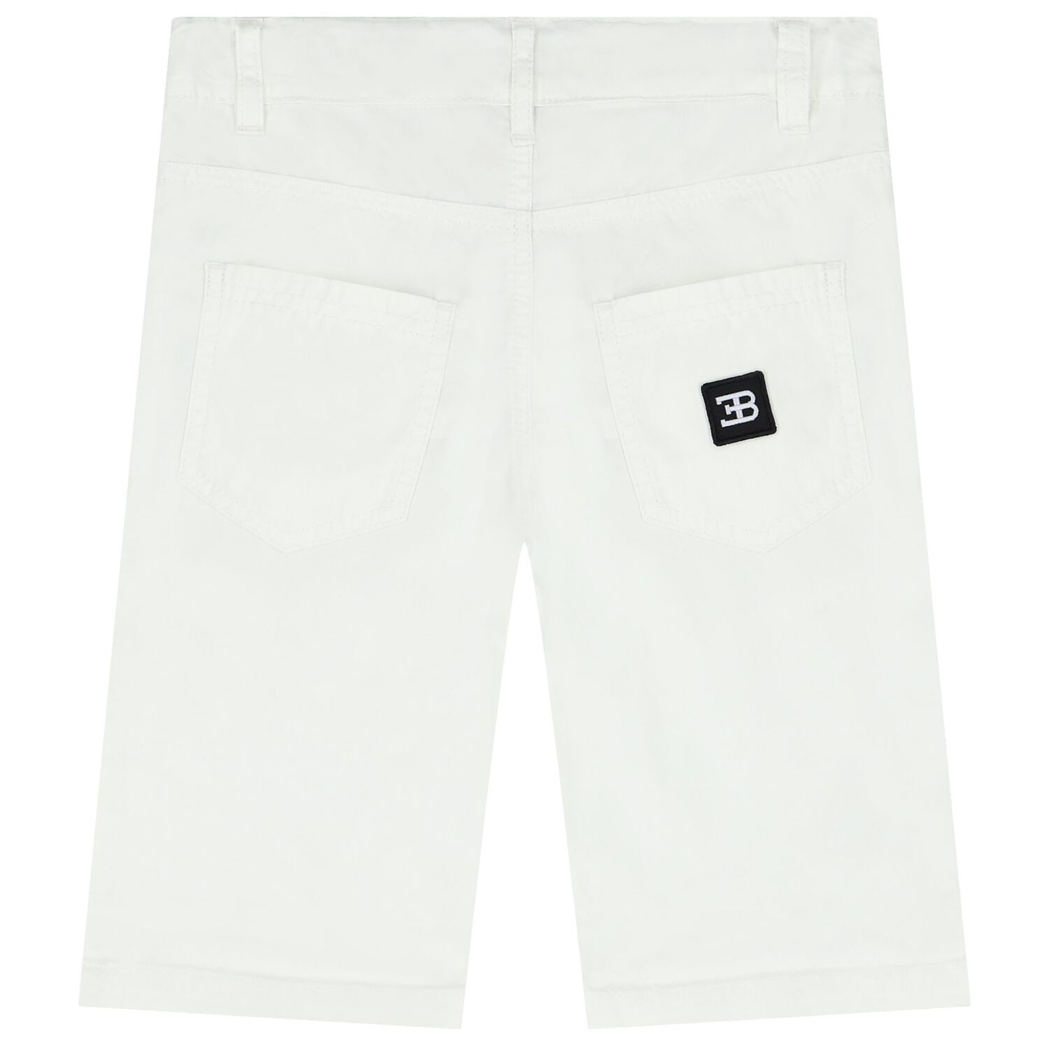Boys White Logo Shorts, 1, hi-res image number null
