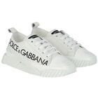 Girls White Logo NS1 Trainers, 1, hi-res