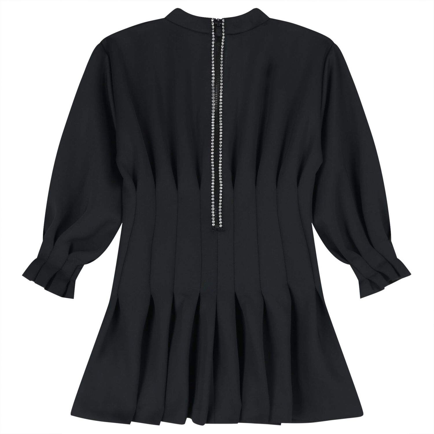 Girls Black Scuba Dress, 2, hi-res