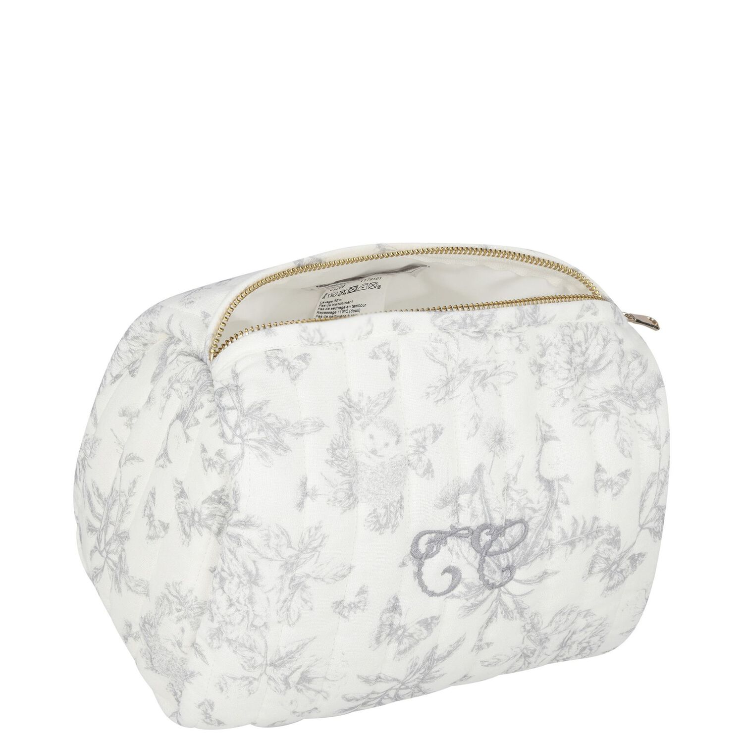 Baby Ivory & Grey Wash Bag, 1, hi-res