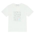 Boys White Logo T-Shirt, 2, hi-res