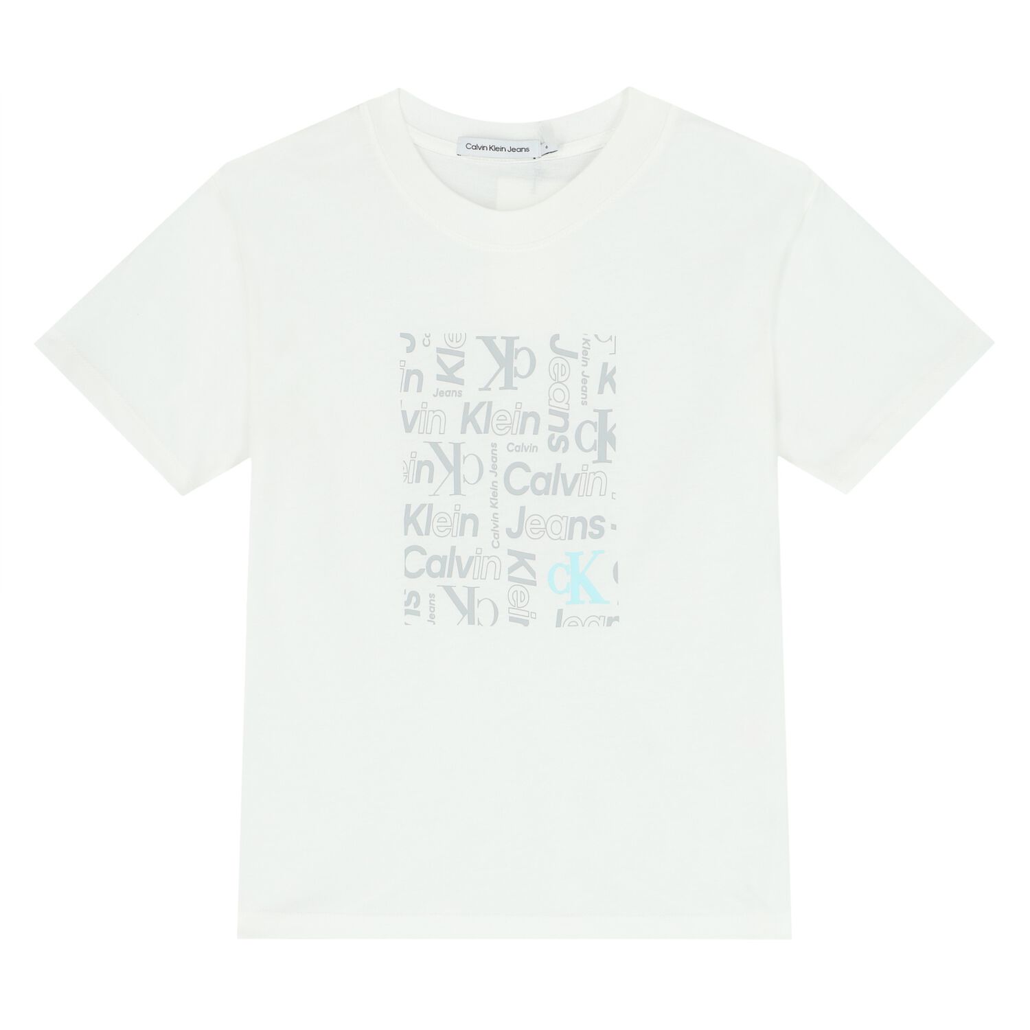 Boys White Logo T-Shirt, 2, hi-res image number null