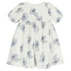 Girls White Floral Dress, 1, hi-res