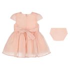 Younger Girls Pink Logo Dress Set, 2, hi-res