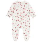 Baby Girls White & Pink Apple Babygrow ( 2-Pack ), 2, hi-res