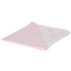 Baby Girls Pink & White Blanket, 1, hi-res