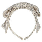 Girls Gold & Silver Embellished Headband, 1, hi-res